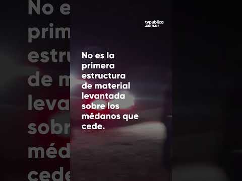 Otro derrumbe en una casa construida sobre la playa de Mar del Tuyú Otro derrumbe en una casa construida sobre la playa de Mar del Tuyú