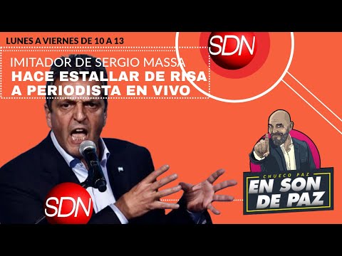 Periodista se estalla de risa por la imitación a Sergio Massa de Carlos Medina Periodista se estalla de risa por la imitación a Sergio Massa de Carlos Medina
