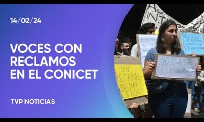 Protesta de cientÃ­ficos y becarios del Conicet