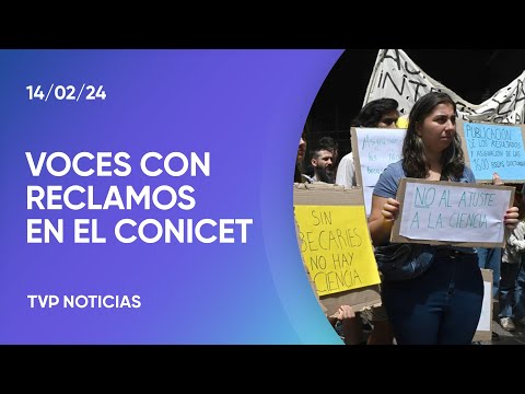 Protesta de cientÃficos y becarios del Conicet Protesta de cientÃficos y becarios del Conicet