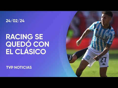 Racing venciÃ³ 1-0 a Independiente con gol de Maravilla MartÃ­nez y se quedÃ³ con el ClÃ¡sico