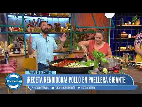 RECETÓN DE POLLO EN PAELLERA GIGANTE RECETÓN DE POLLO EN PAELLERA GIGANTE