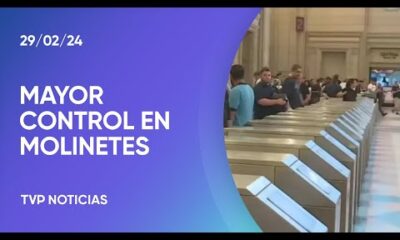 Refuerzan los controles en ConstituciÃ³n para que los pasajeros no salten los molinetes