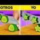 Satisfactorio Pelar y Cortar 🍋🥒 Formas Locas y Trucos Geniales