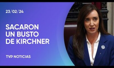 Senado: Villarruel retirÃ³ el busto de NÃ©stor Kirchner