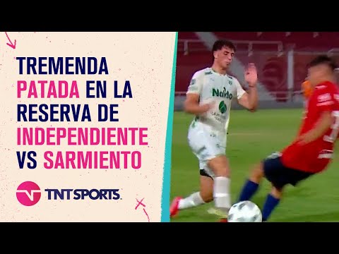 Tremenda patada en la reserva de #independiente vs #Sarmiento Tremenda patada en la reserva de #independiente vs #Sarmiento
