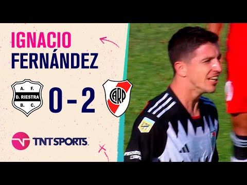 ¡UF, QUE LOCURA! El golazo de Nacho Fernández para el 2 a 0 de River contra Riestra ¡UF, QUE LOCURA! El golazo de Nacho Fernández para el 2 a 0 de River contra Riestra