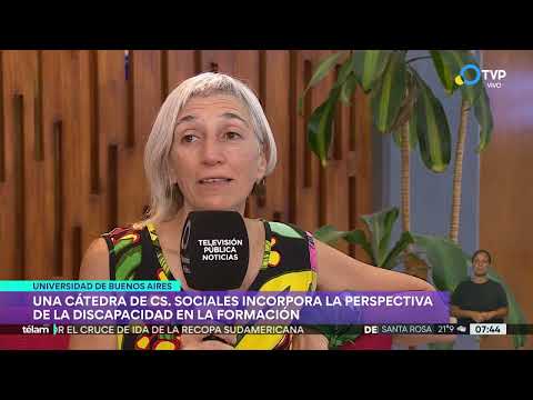 Una cÃ¡tedra de la UBA incorpora la perspectiva de la discapacidad en la formaciÃ³n