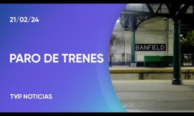 Ya rige el paro nacional de trenes