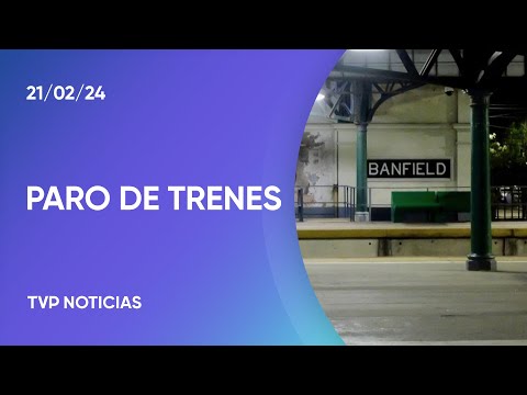 Ya rige el paro nacional de trenes