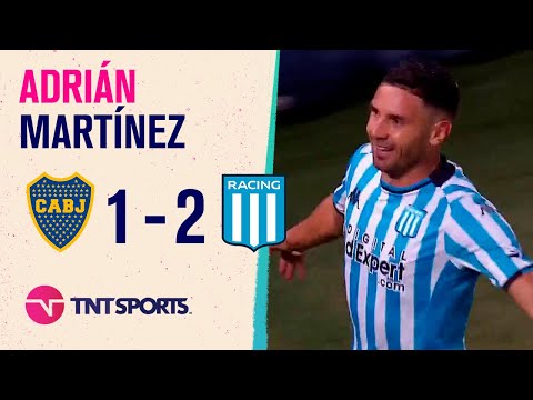 Adrián #Martínez facturó al comienzo de la segunda mitad y #Racing da vuelta el marcador ante #Boca