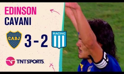 Apareció Edinson #Cavani y #Boca lo da vuelta ante #Racing