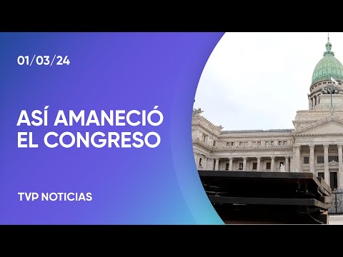 Asà amaneció el Congreso el dÃa de apertura de sesiones extraordinarias Asà amaneció el Congreso el dÃa de apertura de sesiones extraordinarias