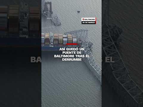 Así quedó un puente de Baltimore tras el derrumbe