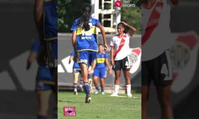 Así se vivió el gol de Camila Gómez Ares para que #Boca le gane a #River 1 a 0 en el primer tiempo 🎯