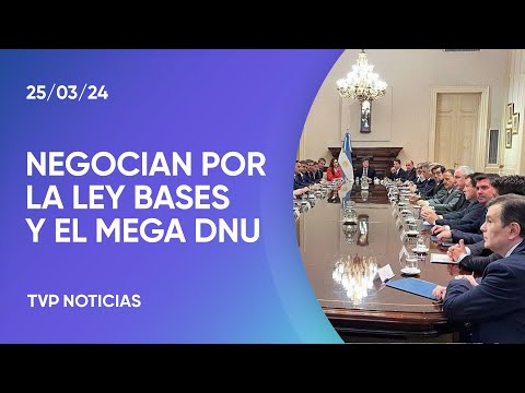 Avanzan las negociaciones por la ley Bases y el mega DNU Avanzan las negociaciones por la ley Bases y el mega DNU