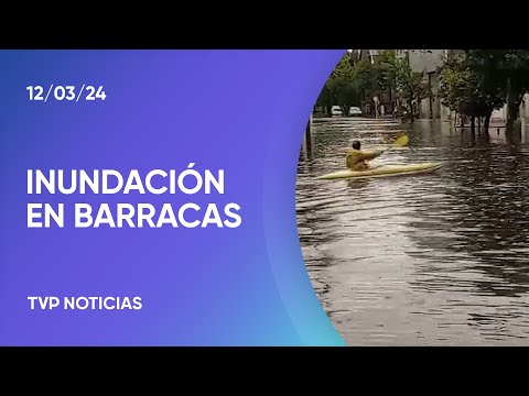 CABA: inundaciÃ³n y daÃ±os por la intensa lluvia en Barracas