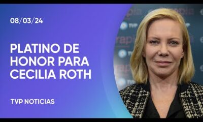 Cecilia Roth recibirÃ¡ un Platino de Honor