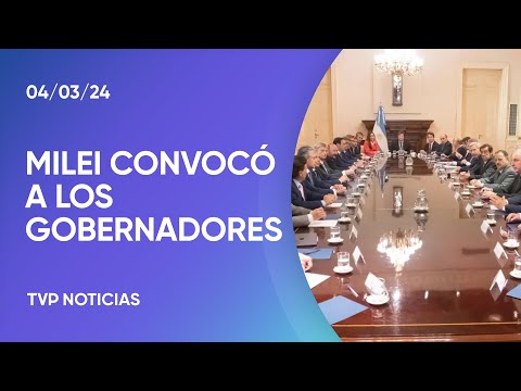 Con el “Pacto de Mayo” en la mira, Milei convocó a los gobernadores para el viernes Con el “Pacto de Mayo” en la mira, Milei convocó a los gobernadores para el viernes
