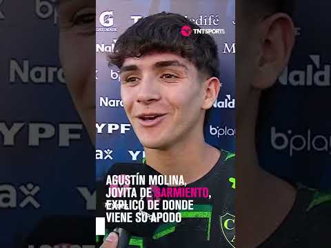 Con mamás así… 🤣 Agustín Molina es la joyita de #Sarmiento y explicó la historia de su apodo 😅 Con mamás así… 🤣 Agustín Molina es la joyita de #Sarmiento y explicó la historia de su apodo 😅