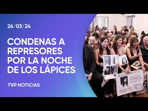 Condenaron a prisiÃ³n perpetua a los responsables de la Noche de los LÃ¡pices