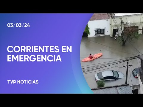 Corrientes en emergencia por las inundaciones