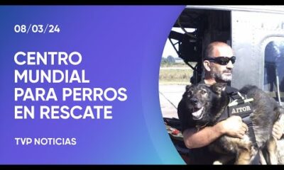 Crearon el primer centro mundial de entrenamiento para perros en rescate