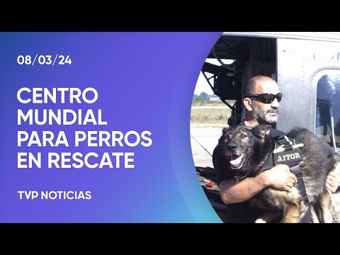 Crearon el primer centro mundial de entrenamiento para perros en rescate
