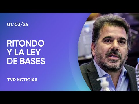 Cristian Ritondo en la previa de la Asamblea Legislativa