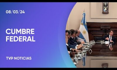 Cumbre con gobernadores en Casa Rosada