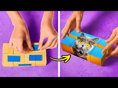 Diviértete Creando con Cartón y Papel: Proyectos de Bricolaje para que Todos Disfruten en Casa! 📦✂️