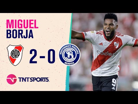 ¡Doblete del Colibrí! El segundo gol de Miguel #Borja para #River ante #IndependienteRivadavia
