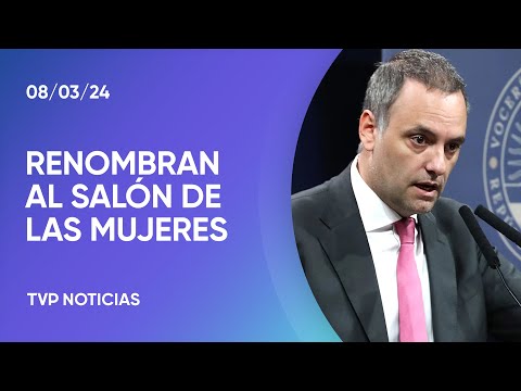 El Gobierno renombrará al Salón de las Mujeres de la Casa por el de los Próceres El Gobierno renombrará al Salón de las Mujeres de la Casa por el de los Próceres
