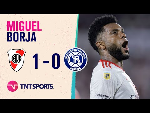 El gol de Miguel #Borja para el primero de #River ante #IndependienteRivadavia