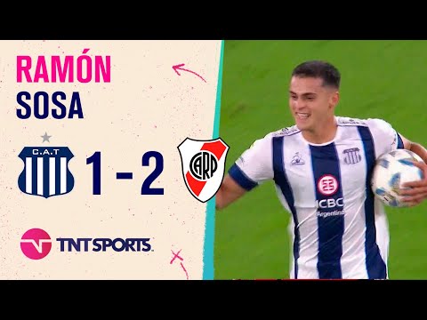 El gol de Ramón #Sosa para que #Talleres descuente ante #River