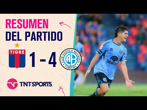 El Pirata goleó al Matador y tomó aire | #Tigre 1-4 #Belgrano | Resumen