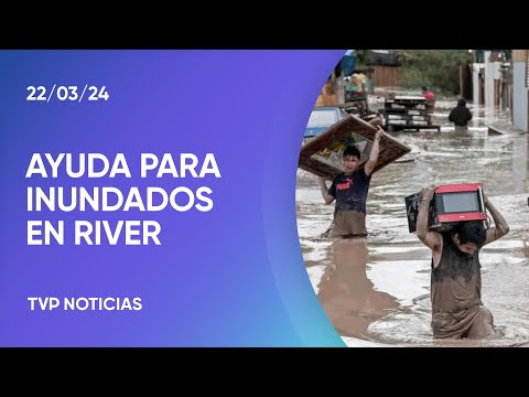 En el Monumental, reciben ayuda para damnificados por las inundaciones