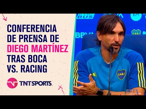EN VIVO: Diego Martínez habla en conferencia de prensa tras Boca vs. Racing