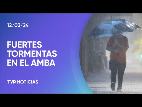Fuertes tormentas en Ciudad y GBA: calles anegadas y caÃ­da de Ã¡rboles