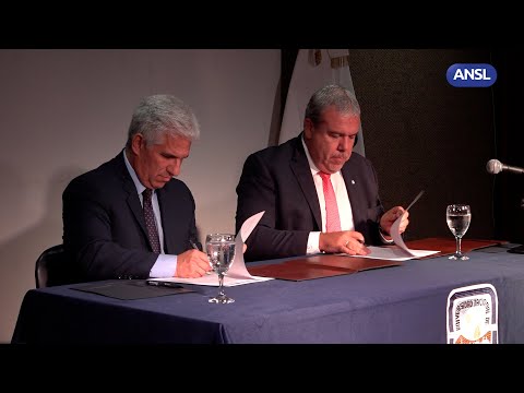 Gobernador Claudio Poggi – Convenio