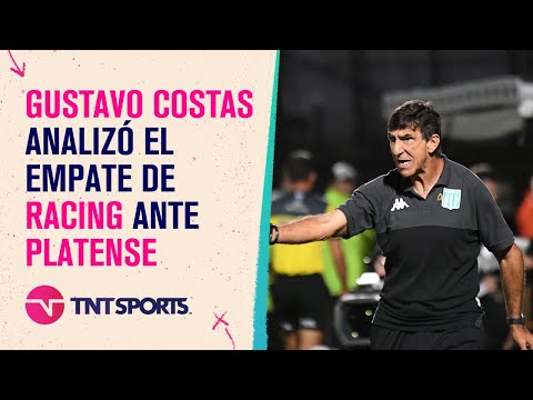 Gustavo Costas habló tras el empate de #Racing ante #Platense en Vicente López