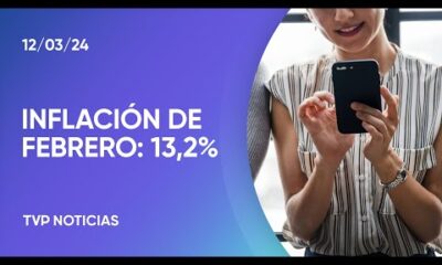 InflaciÃ³n del mes de febrero: 13,2%