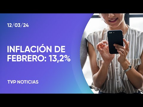 InflaciÃ³n del mes de febrero: 13,2%
