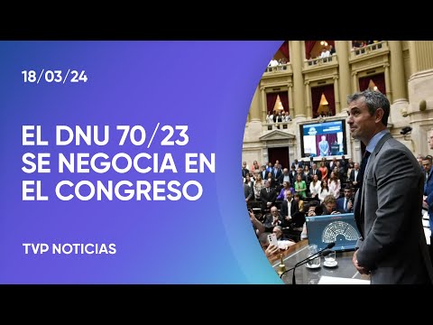 Intensas negociaciones en el Congreso por el DNU 70/23 y la nueva ley Bases
