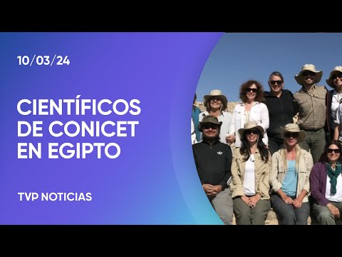 Investigadores argentinos encargados de recuperar la Tumba de Amenmose