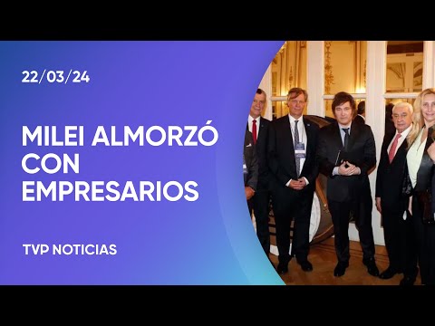 Javier Milei almorzÃ³ con los principales empresarios del paÃ­s