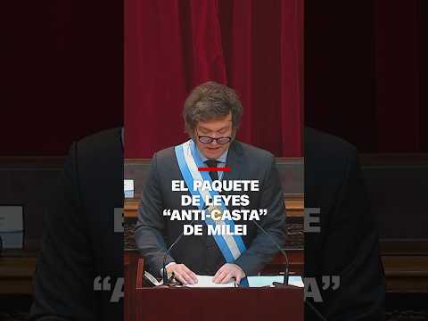 Javier Milei anunció que enviará al Congreso un paquete de leyes “anti-casta”