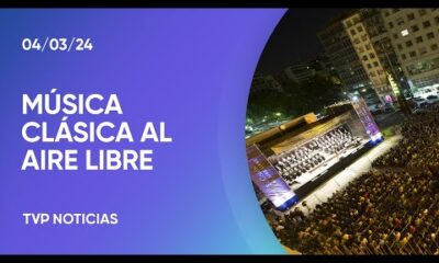 La sinfÃ³nica de Buenos Aires dio inicio a un ciclo de conciertos gratuitos al aire libre