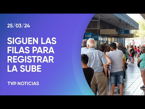 Largas colas para registrar la tarjeta SUBE