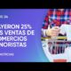 Las ventas minoristas cayeron 25,5% en febrero